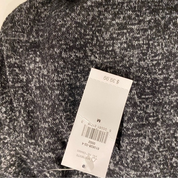 NWT Old Navy plush knit swing dress Chic charcoal grey Long Sleeve medium - Picture 7 of 8